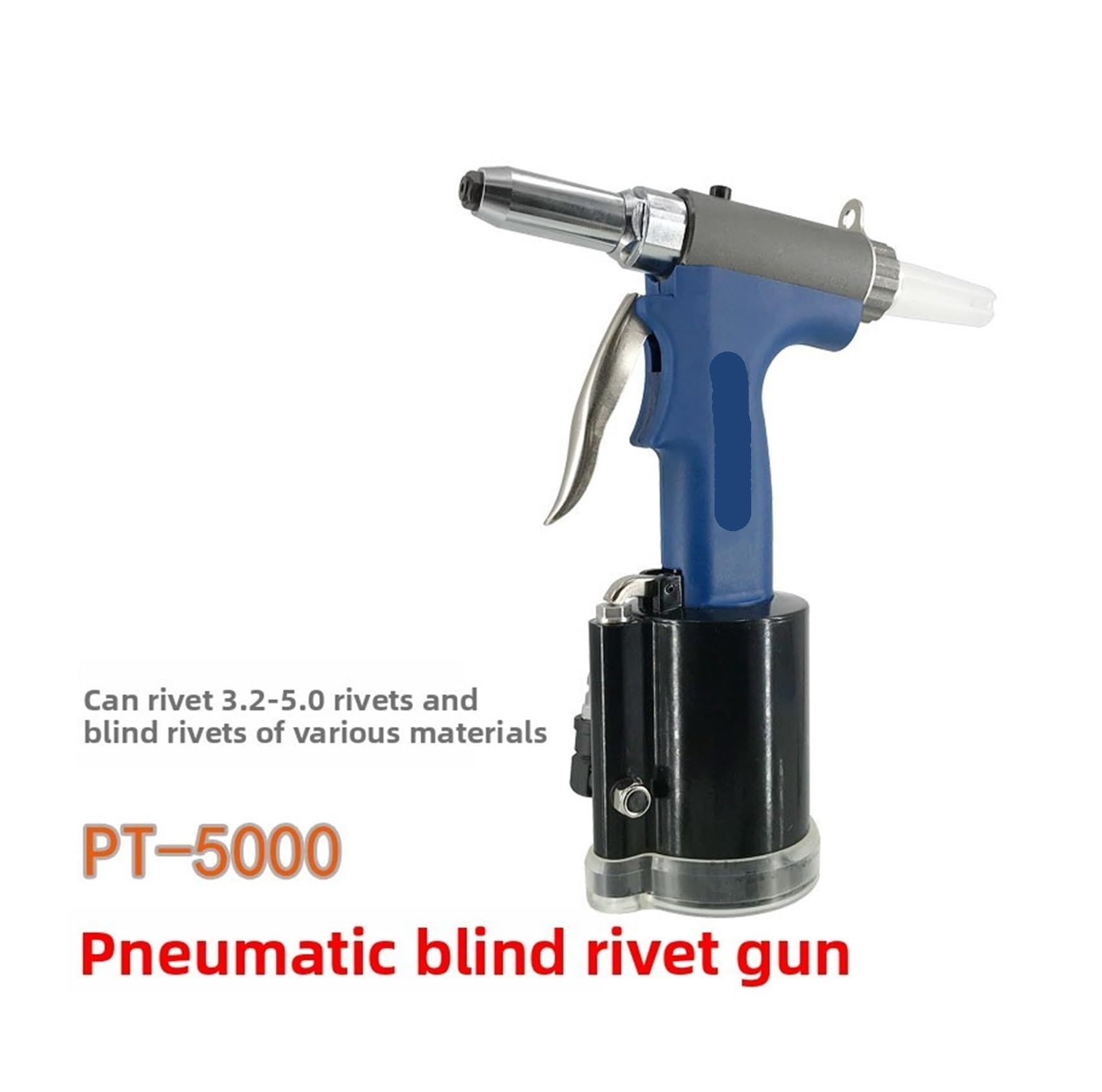 Pistola for rivetti con nucleo cieco PT5000 Pistola sparachiodi pneumatica pneumatica
