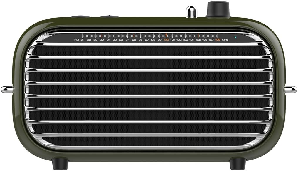 Vintage Bluetooth Speaker, LOFREE Poison Retro Speaker with FM Radio/20W Audio Output/Powerful Bass Enhancement, Wireless Speaker for Travel,Party and Pool