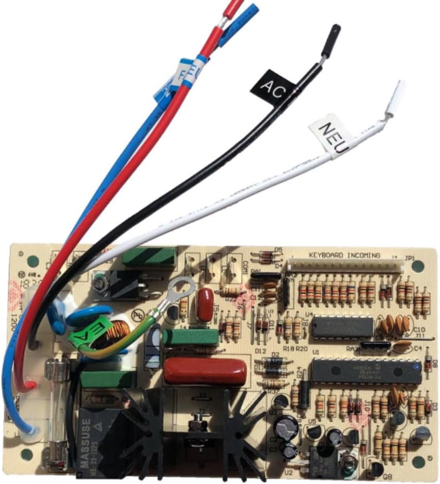 Another top view of the DE81-07744A electronic control board, showing component layout