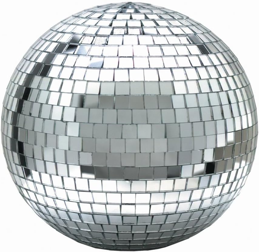 LEEUEE 6" Disco Mirror Ball，Silver
