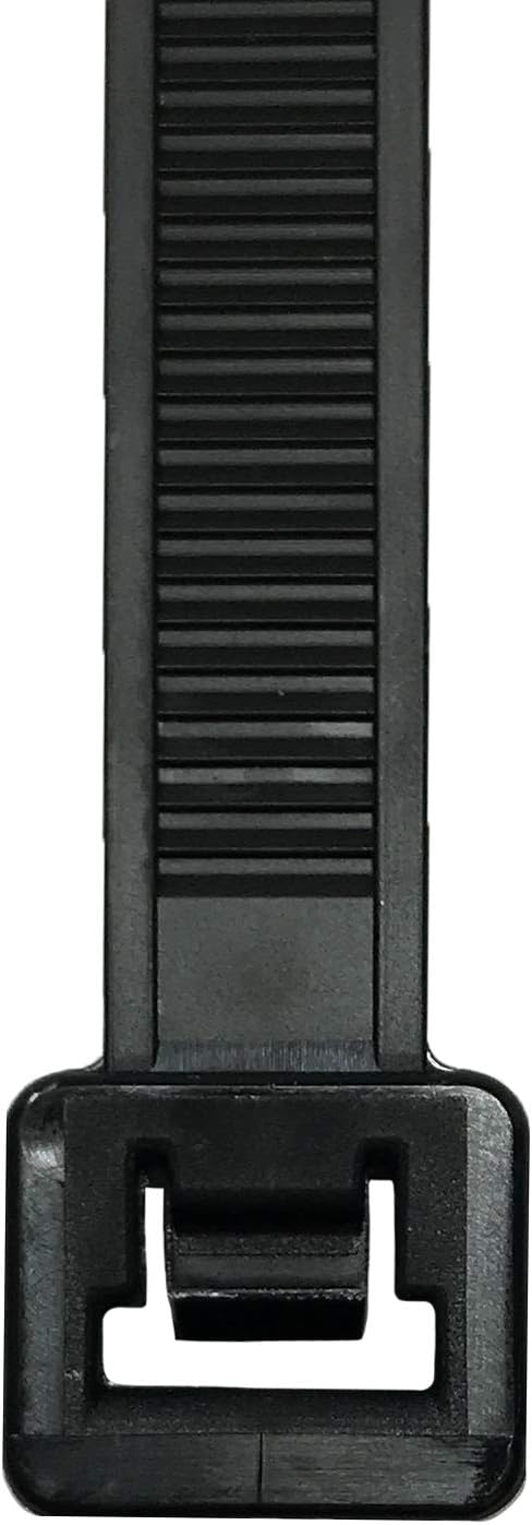 Sherco-Auto Extreme Cold Weather Black 14" Inch Cable Zip Ties 50 Pounds Tensile Strength UV Resistant Wire Wrap - 100 Pack - Made in USA