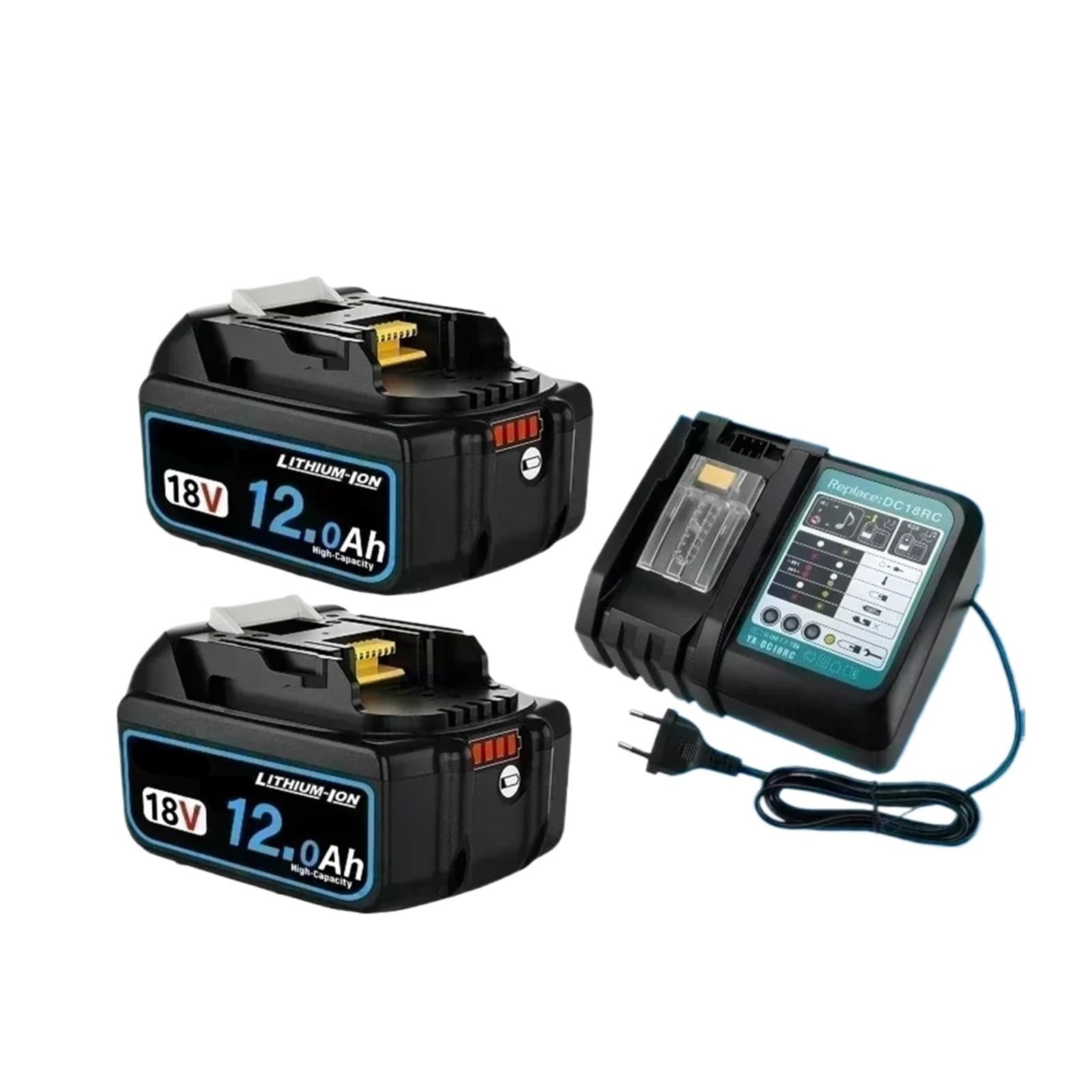 Batteria For Elettroutensile 18V 8Ah/10Ah/12Ah, Compatibile Con Makita