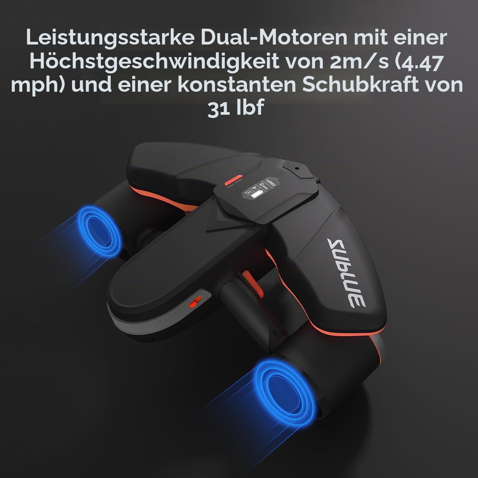 Sublue Navbow Plus Smart Professioneller Unterwasser-Scooter Dual-Motoren mit Action-Kamera-Halterung, 3-Gang-Geschwindigkeit, 2 m/s, 40 m, Schwimmbad, Tauchen, Schnorcheln