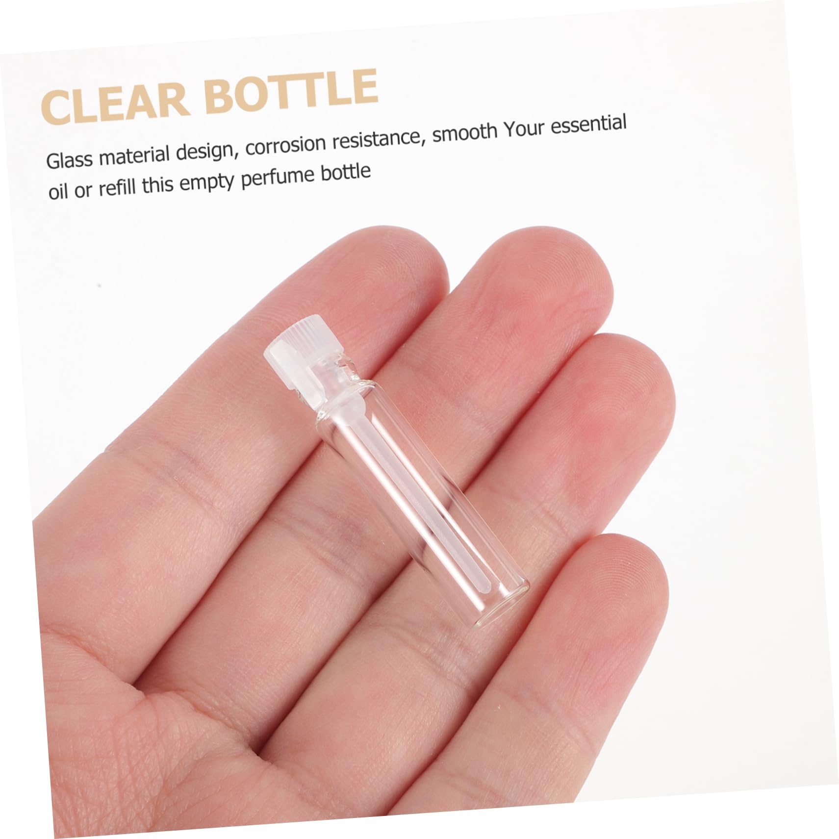 DOITOOL 500stücke Transparente Parfüm-testrohrflaschen Mit Tropfer Für Kosmetik Und -beauty-anwendungen Hochwertigem Und Auslaufsicher Und