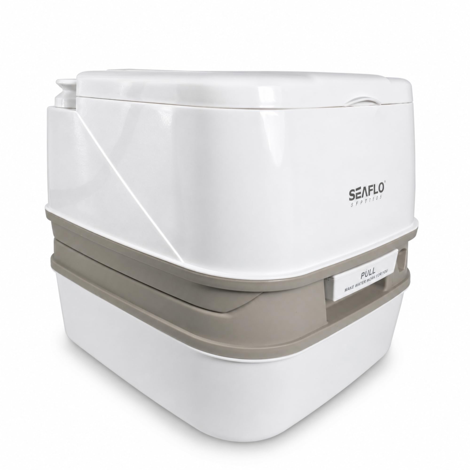 SEAFLO, Inodoro portátil para caravana, barco y camping, 12 l, versión prémium