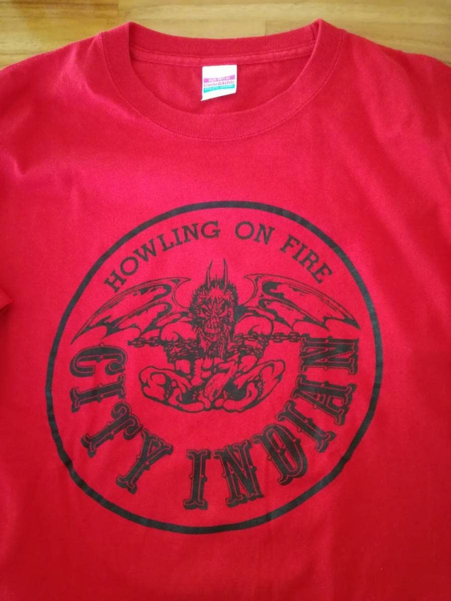 原爆オナニーズ　モーモーT Tシャツ L Amazon.co.jp: CITY INDIAN HOWLING ON FIRE Tシャツ VINTAGE