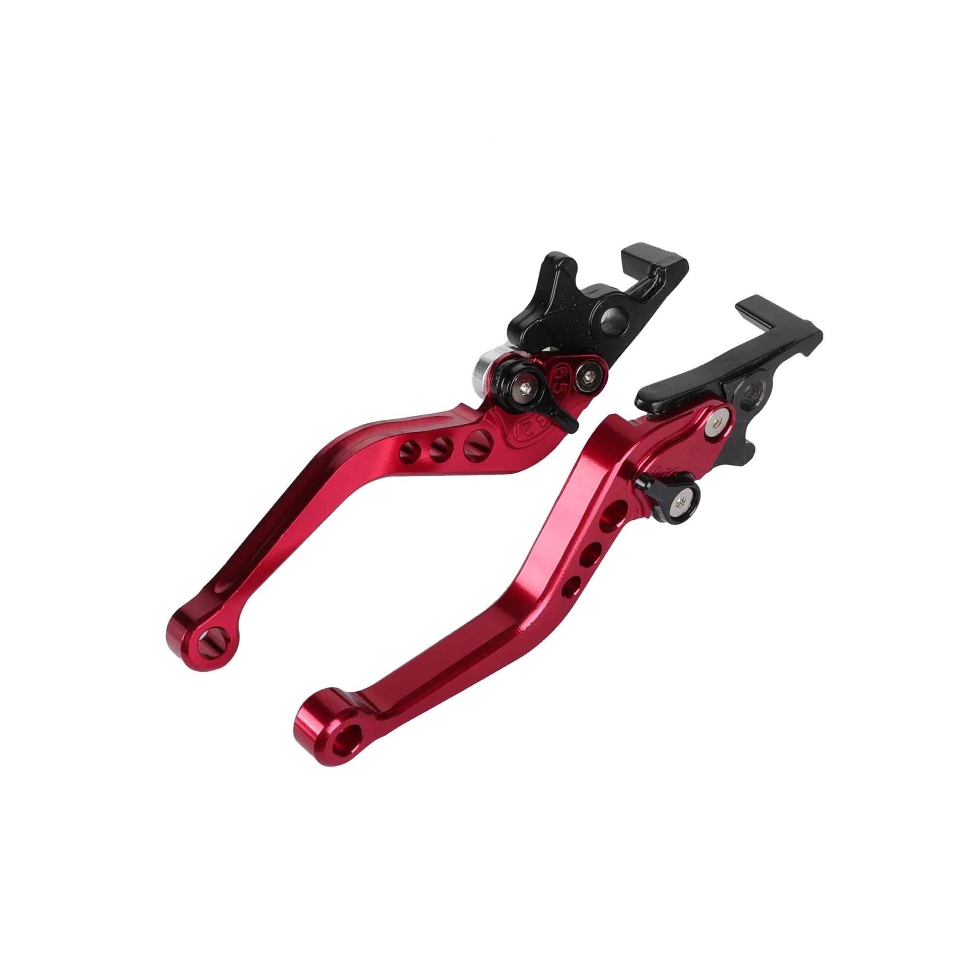 Twixral Motorbike Brake Levers Universal 22mm 7/8" CNC Clutch Brake Handle Lever for Most Motorcycle for Scooter(Red-b)
