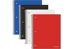 Oxford College Ruled Spiral Notebook 8.5 X 11 - Pack of 4