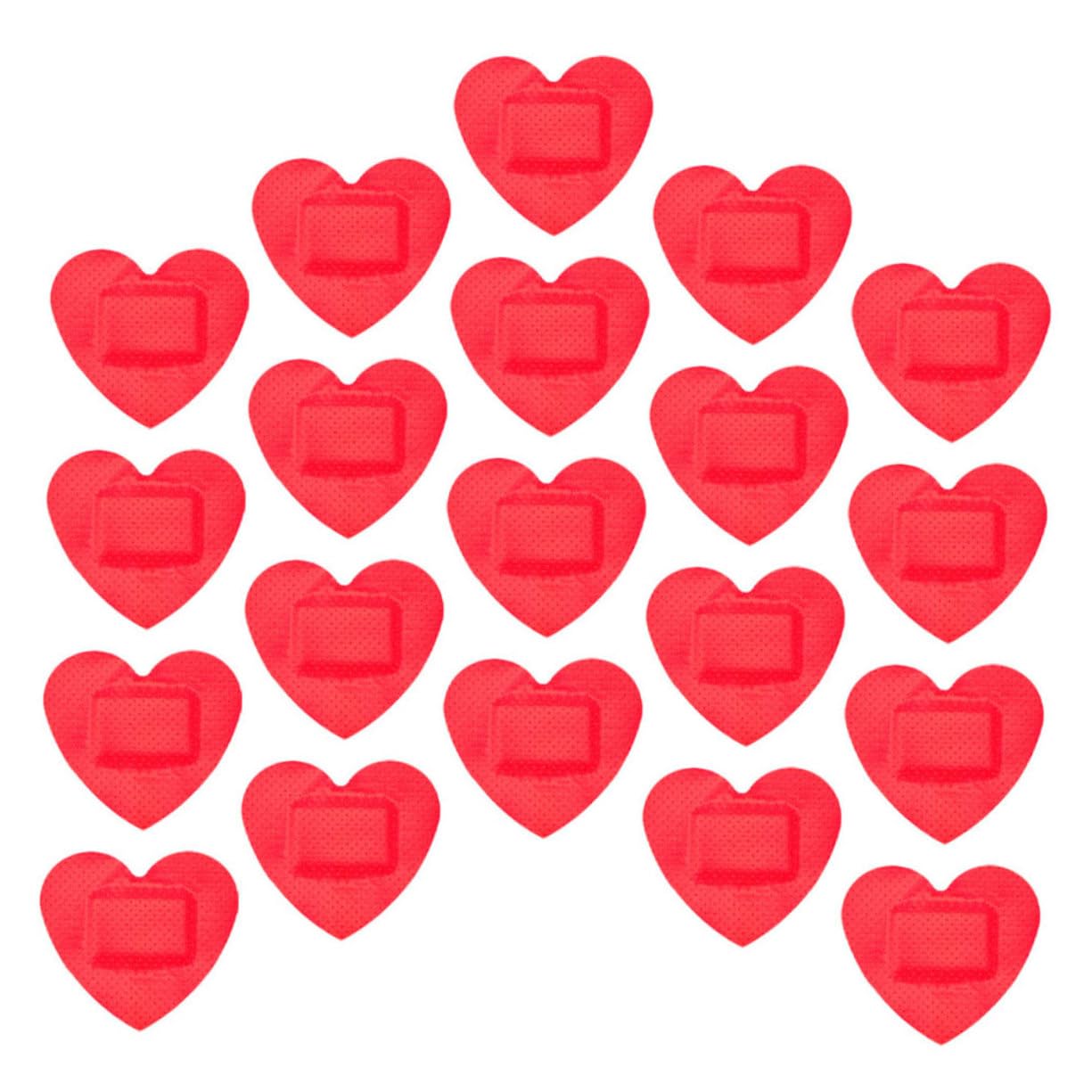 BESPORTBLE 20pcs Heart Bandage Tape Small Care Patches Self Breathable Pe Material Supplies