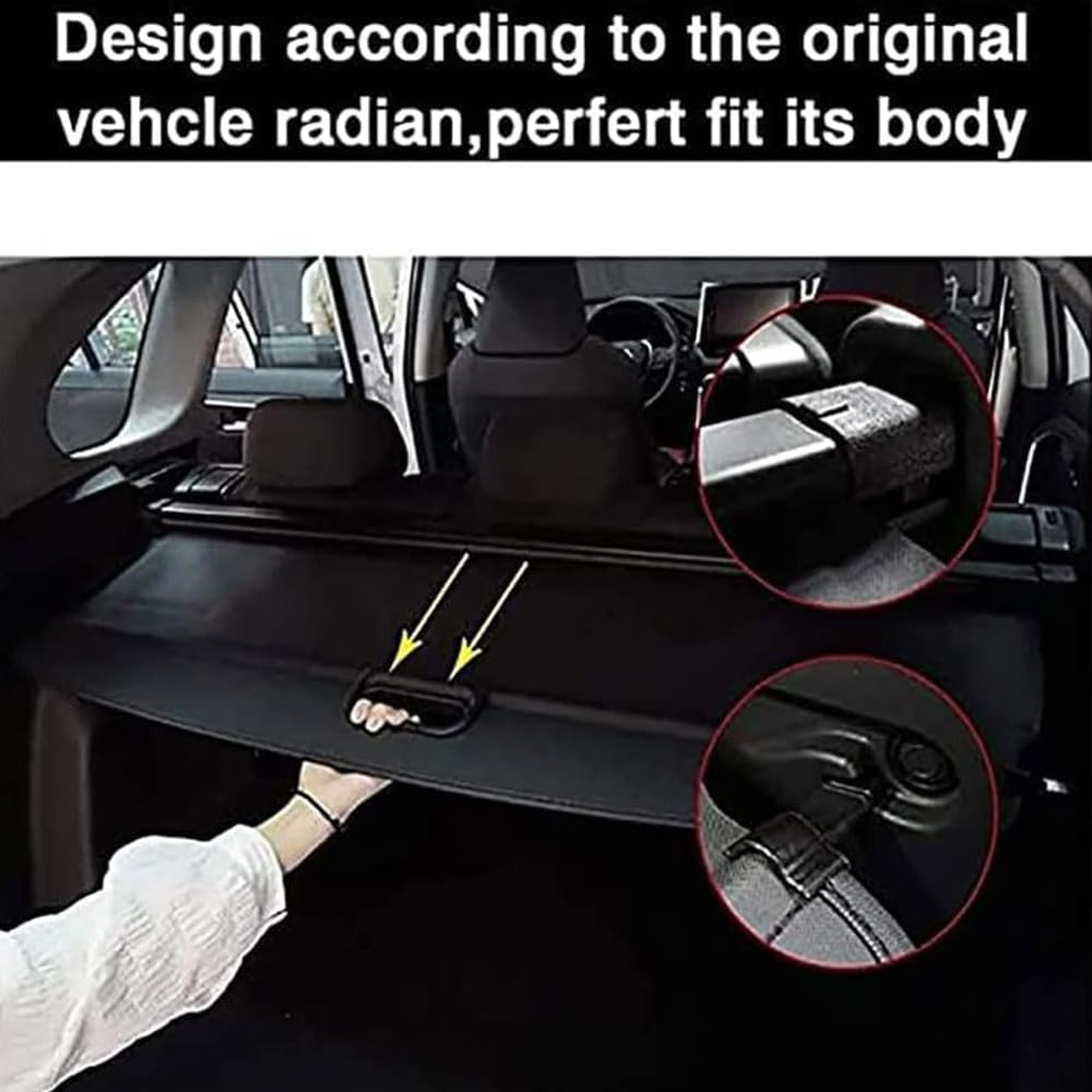 Copertura Bagagliaio, per Citroen DS3 2010-2016 Tronco Privacy Cappelliera Retrattile Cargo Cover Auto Accessori