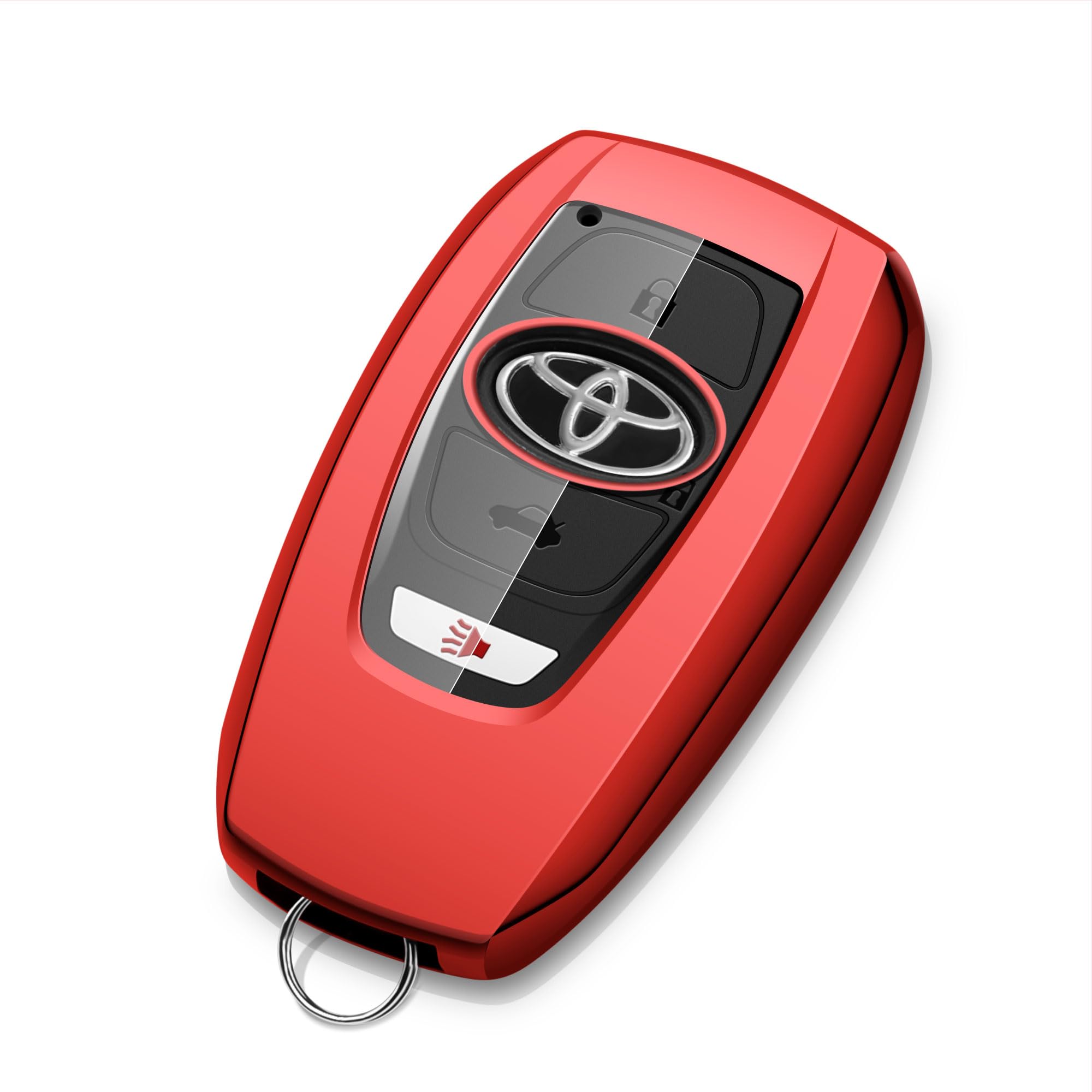 Tengare Car Key Fob Cover for Toyota GR86 Key Case Protector Holder 2022 2023 2024 2025 2026 GR 86 Accessories