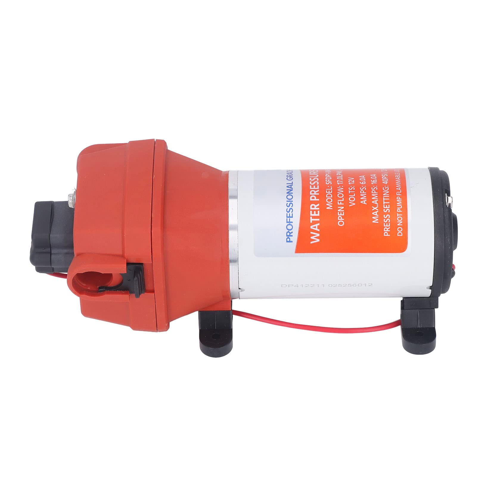 12-V-Membranpumpe, Selbstansaugend, Großes Drehmoment, Auslaufsichere Pumpe für Yacht, Wohnmobil, Hochdruck-Wasserdruck-Membranpumpe für Wohnmobil-Wasserversorgungssystem