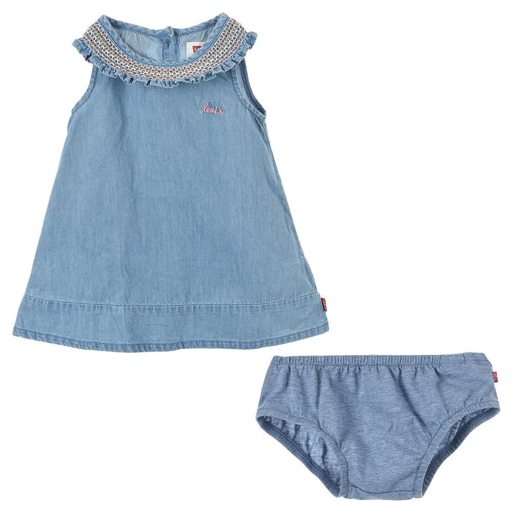 Levi's Lvg Smocked Collar Dress 1eh067 BAÑADOR DE BEBÉ para Bebés