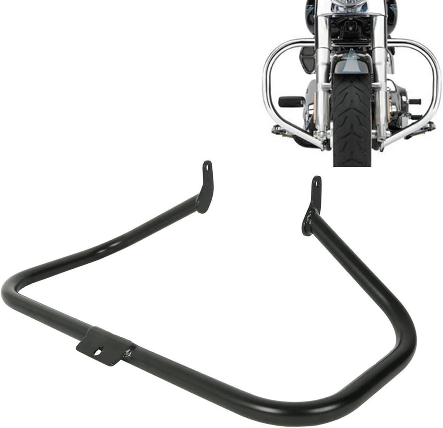 Motorcycle 1 1/4" Engine Guard Crash Bar for Harley CVO Softail Deluxe Convertible Slim Heritage FLST Springer Classic(Chrome)