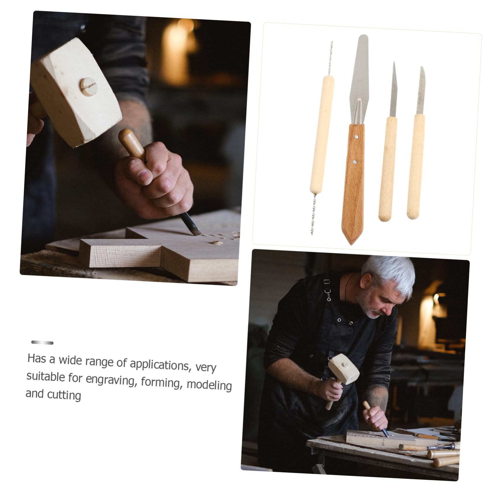 STOBOK 4sets Strumenti Professionali per Incisione Argilla Utensili per Modellare e Scolpire Perfetti per Progetti di Ceramica e Artigianato
