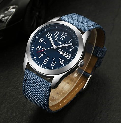Miniatura 4 de Relojes militares de marca de lujo Youwen reloj con correa de lona analógico de cuarzo para hombre relojes deportivos reloj militar del ejército