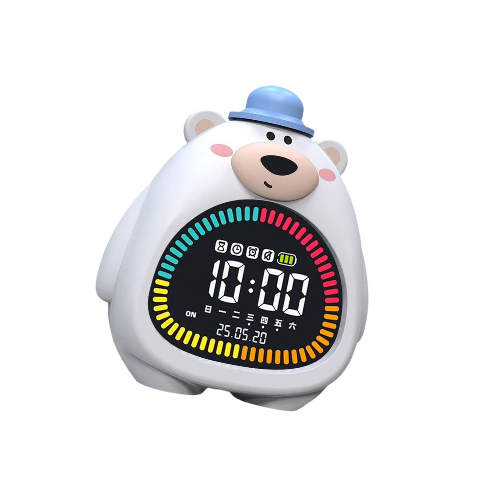 Minuteur réveil intelligent ours en silicone pour aider les enfants à s'endormir sans peur
