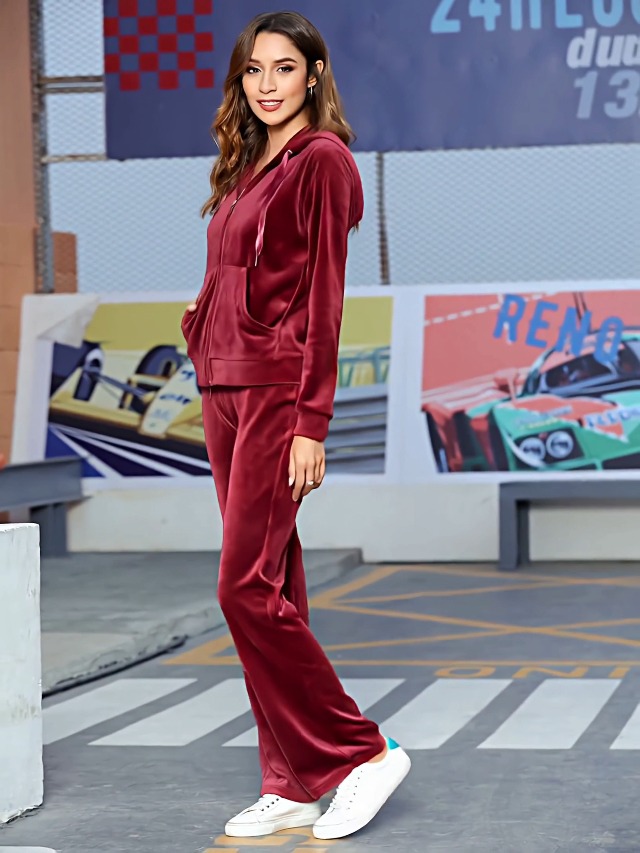 Amazon.com: MessBebe Womens Sports Outfits Set 2 Piece Tracksuits