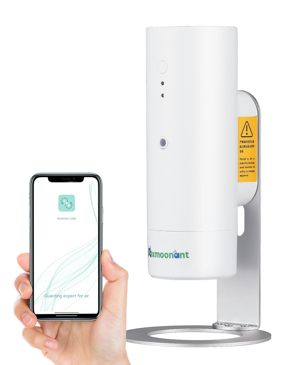 Mxmoonant Macchina profumatore da parete, flacone 130ml | Senza acqua, 100-200m³, controllo App/WIFI, per casa/ufficio/negozio