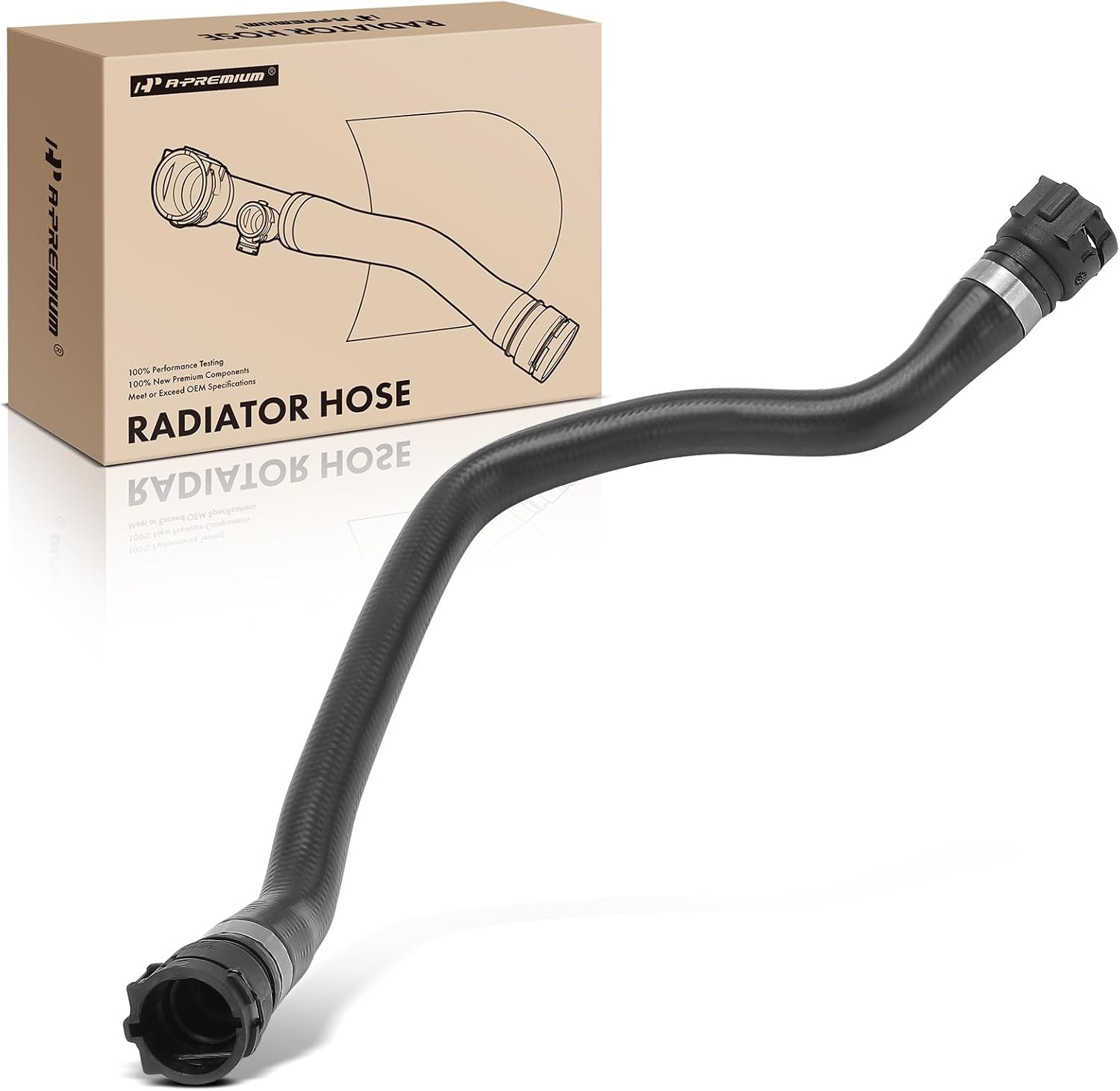 A-Premium Reservoir To Pipe Radiator Coolant Hose Compatible with BMW 320i 2001-2004, 323Ci 2000, 323i 1998-2000, 325Ci 330Ci 330xi 2001-2006, 325i 325xi 330i 2001-2005, 328Ci 2000, 328i 1997-2000