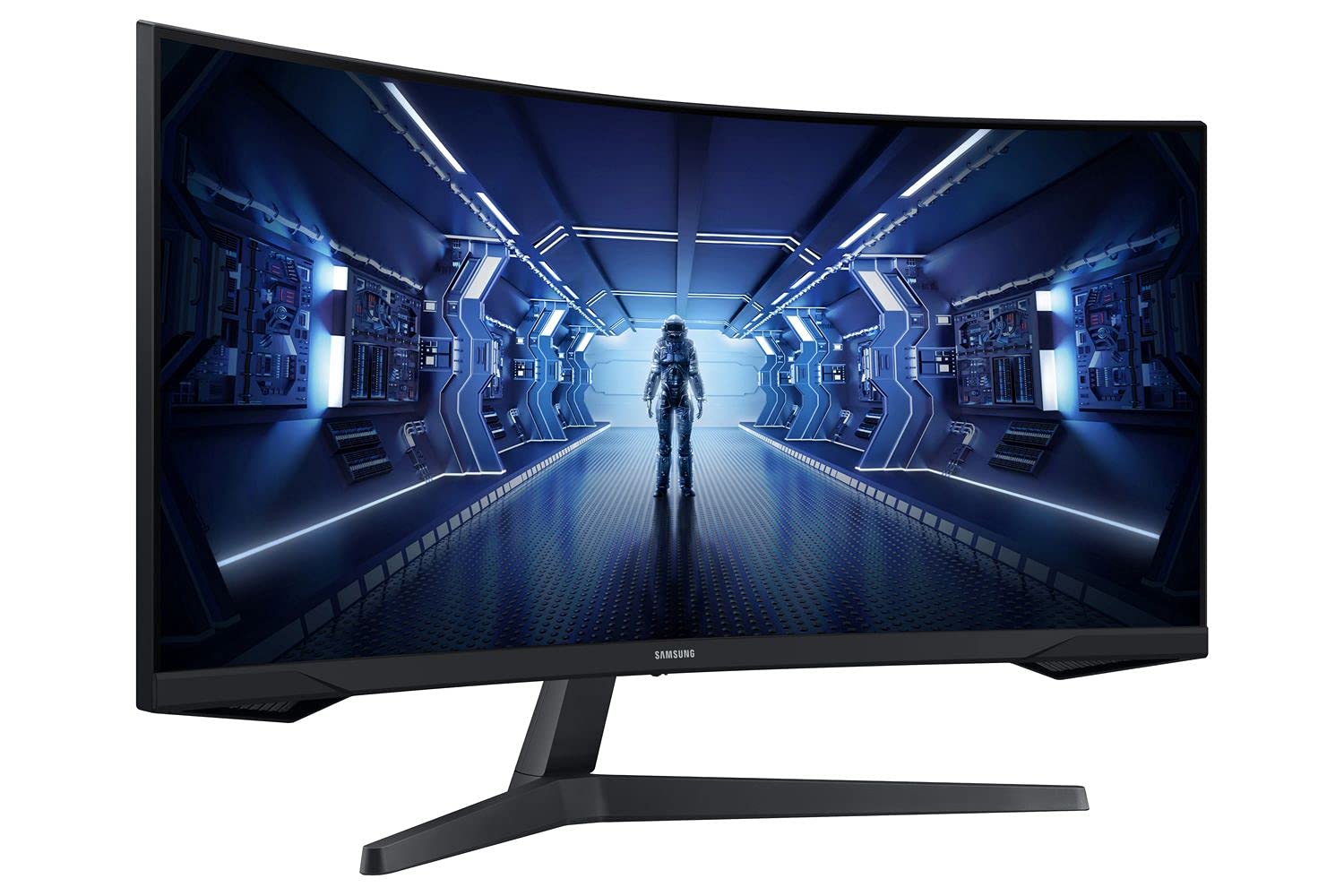 Samsung LC34G55 - Monitor Gaming Curvo de 34" UltraWide QHD, Resolution 3440x1440, 1 ms, 165 Hz, 1000R, FreeSync, LED, VA, 21:9, 3000:1, 250 CD/m2, 178 Grados, HDMI, Color Negro