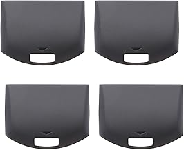 eMagTech 4 Pieces Replacement Battery Cover Rear Door Housing Battery Protector Battery Door Cover Compatible with Sony PSP 1000 Series Console Black