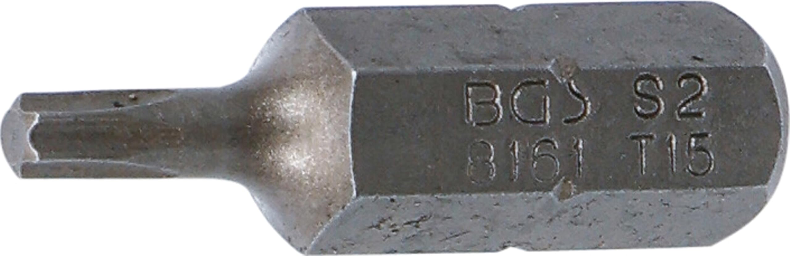 BGS 8161 | Bit | Länge 30 mm | Antrieb Außensechskant 8 mm (5/16") | T-Profil (für Torx) T15