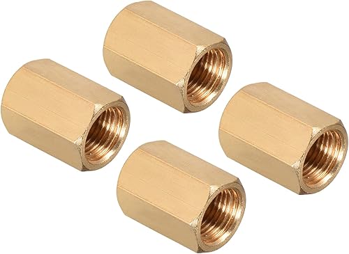 Paquete de 4 accesorios de tubería de rosca hembra  18 de pulgada G rosca hembra de varilla hexagonal, adaptador de acoplador rápido, se aplica al