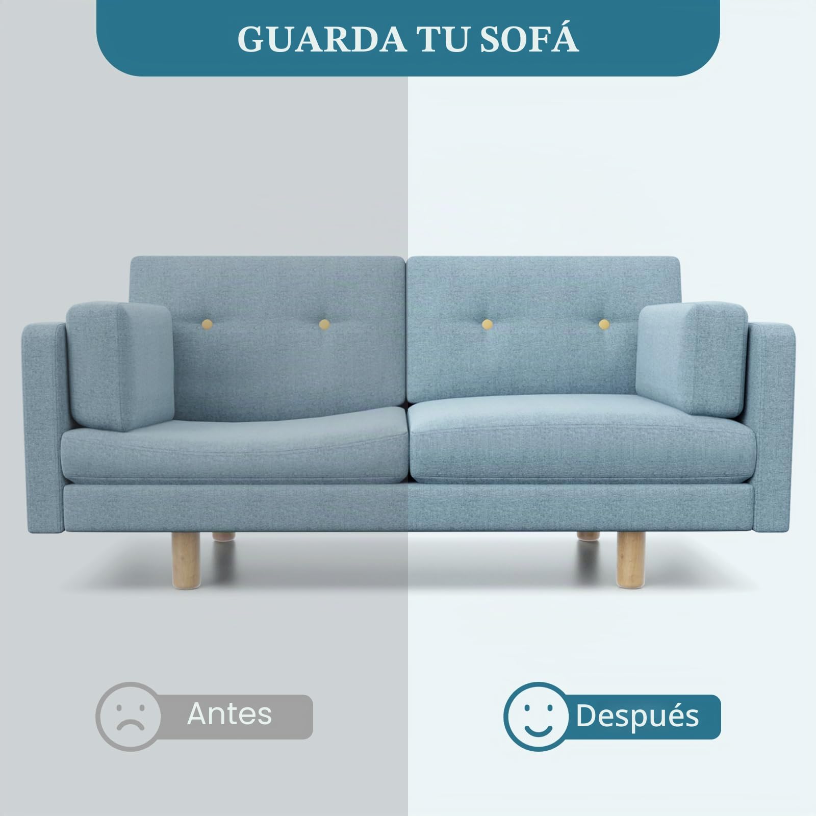 LIROPAU Espuma de Poliuretano para Relleno Densidad 40, Grosor 5 cm. Plancha de Espuma de Alta Densidad y Firmeza para Relleno de Sofás, Sillas, Sillones de Poliuretano Expandido, 50 x 50 cm (2)