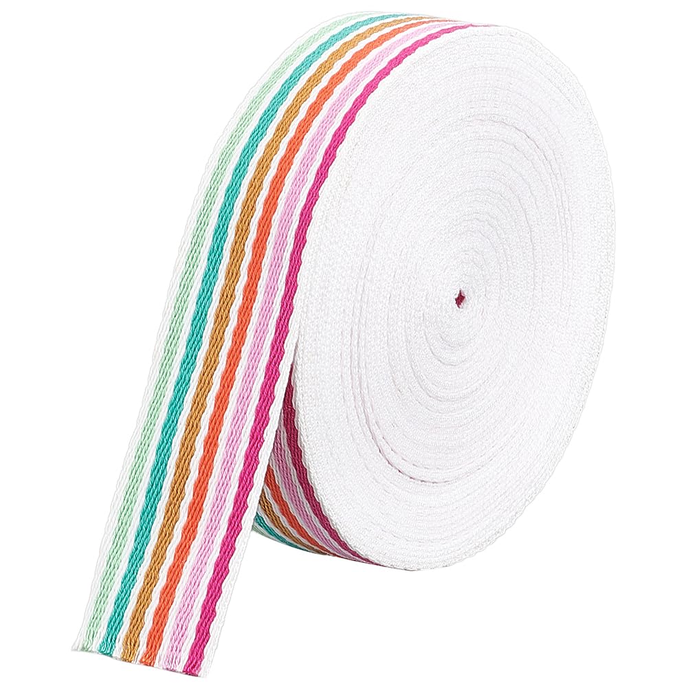 Ruban arc-en-ciel indéformable en polycoton pour loisirs créatifs