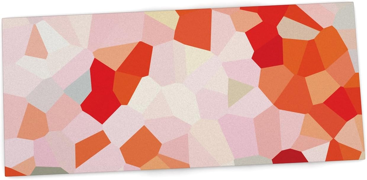 KESS InHouse Iris Lehnhardt "Oooh La La" Orange Pixel Office Desk Mat, Blotter, Pad, Mousepad, 13 x 26-Inches