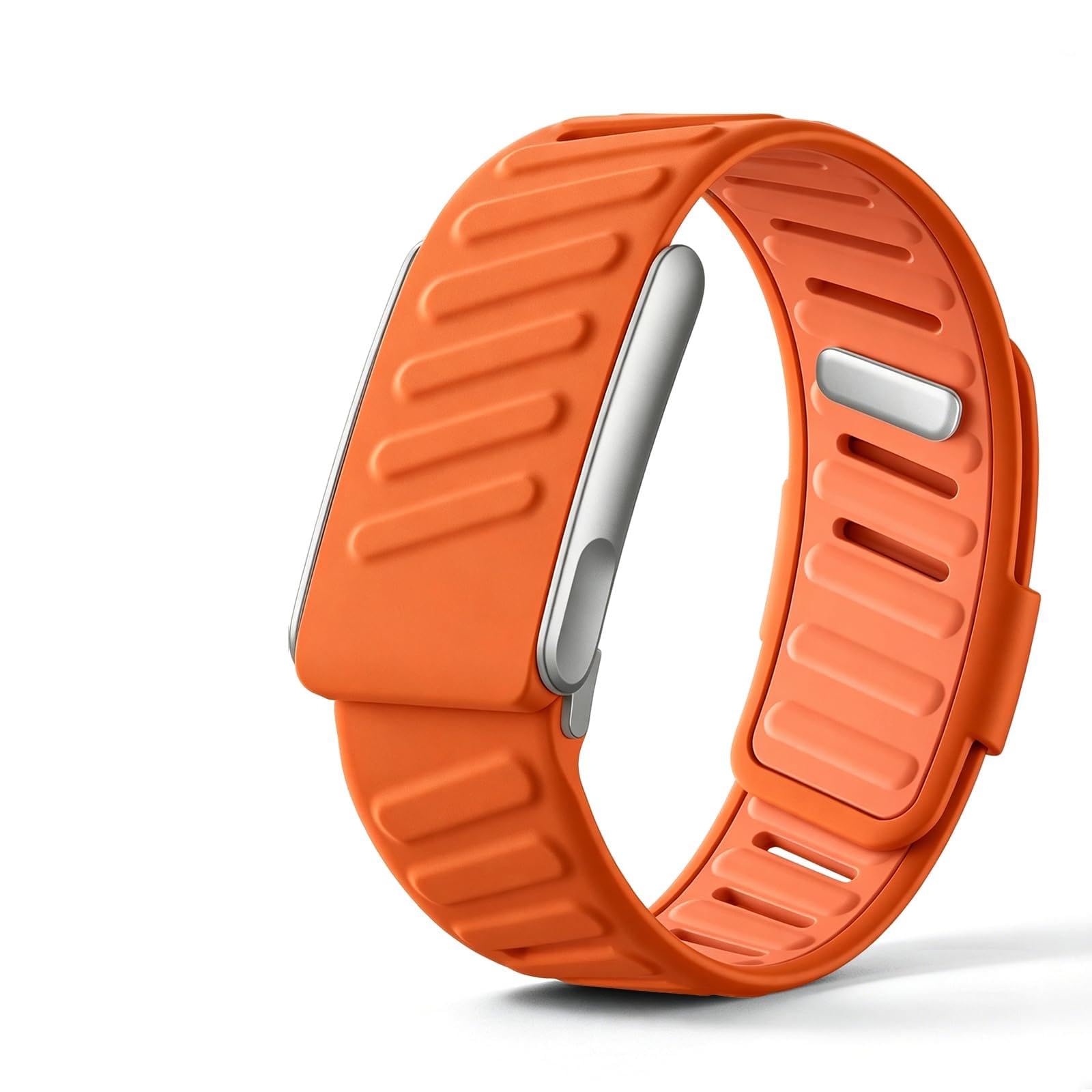 Konstreet sports watch band, compatible with Whoop 5.0 Life/Mg(Not compatible with Whoop 5.0 One/peak) Simple silicone waterproof and breathable replacement band suitable for Whoop 5.0 Orange โ image 1
