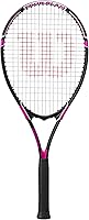 Wilson Tour Slam Adult Tennis Racquet Black/Pink - 4 1/4" Grip, Lightweight Air Lite Alloy, 106 sq in Head