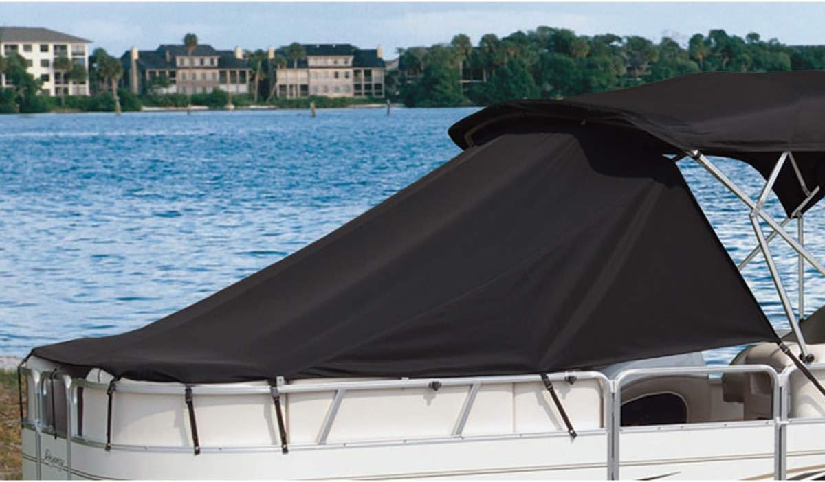 TAYLOR MADE PRODUCTS Pontoon Playpen Shade, Black (11'L x 8'W)