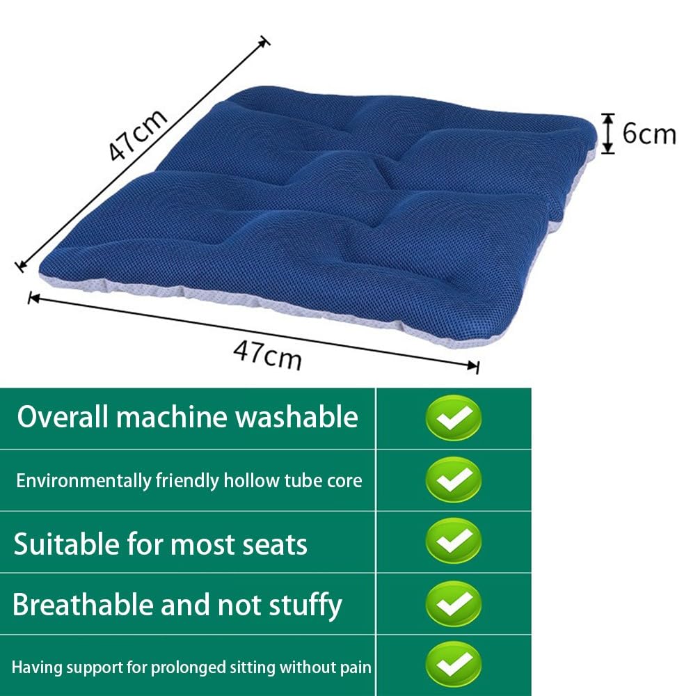 Cojín para Silla De Ruedas, Cojín De Descompresión 47X47X6CM, Cojín Antiescaras Cojin Coxis Cojin Asiento Ergonómico para Oficina, Sofa, Hogar, Alivia Presiones De Piernas