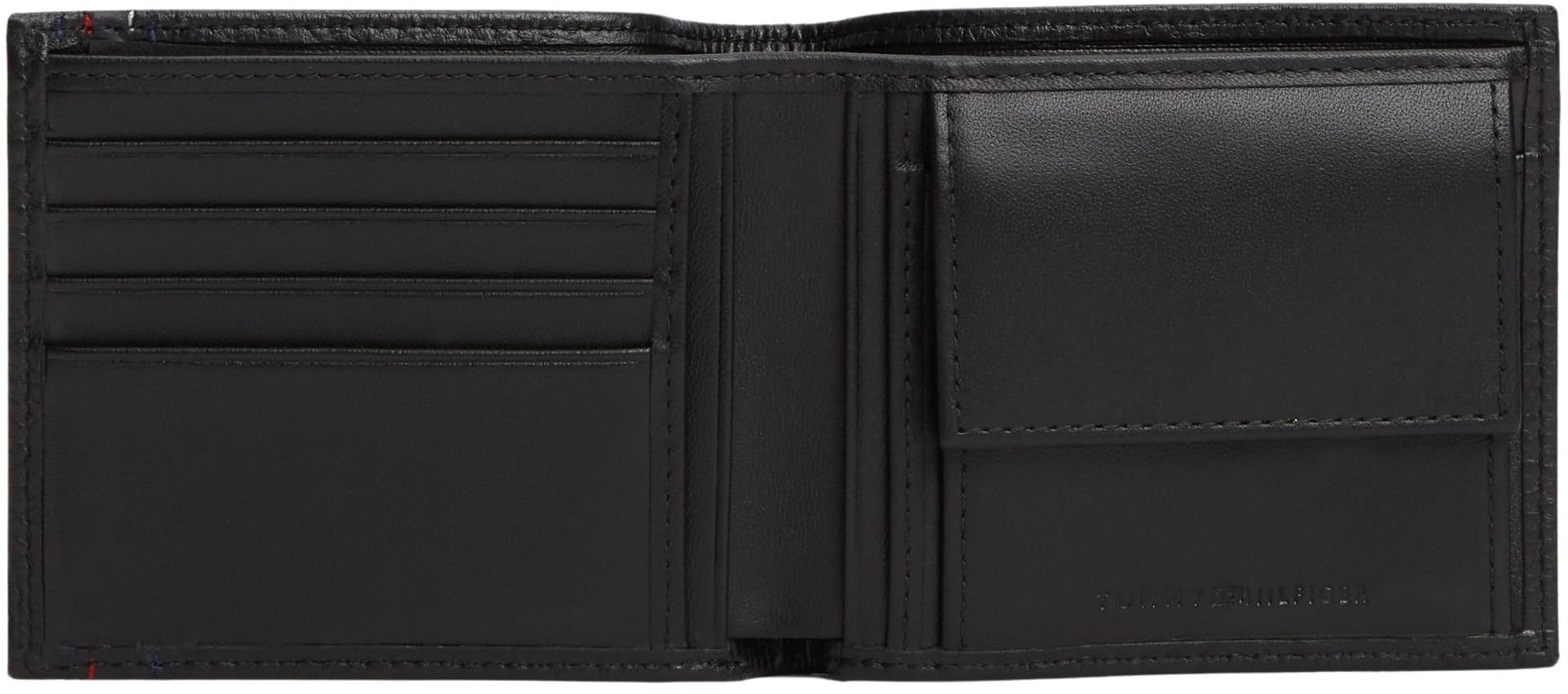 Tommy Hilfiger Portefeuille Homme Central Coin Cuir Noir Taille Unique