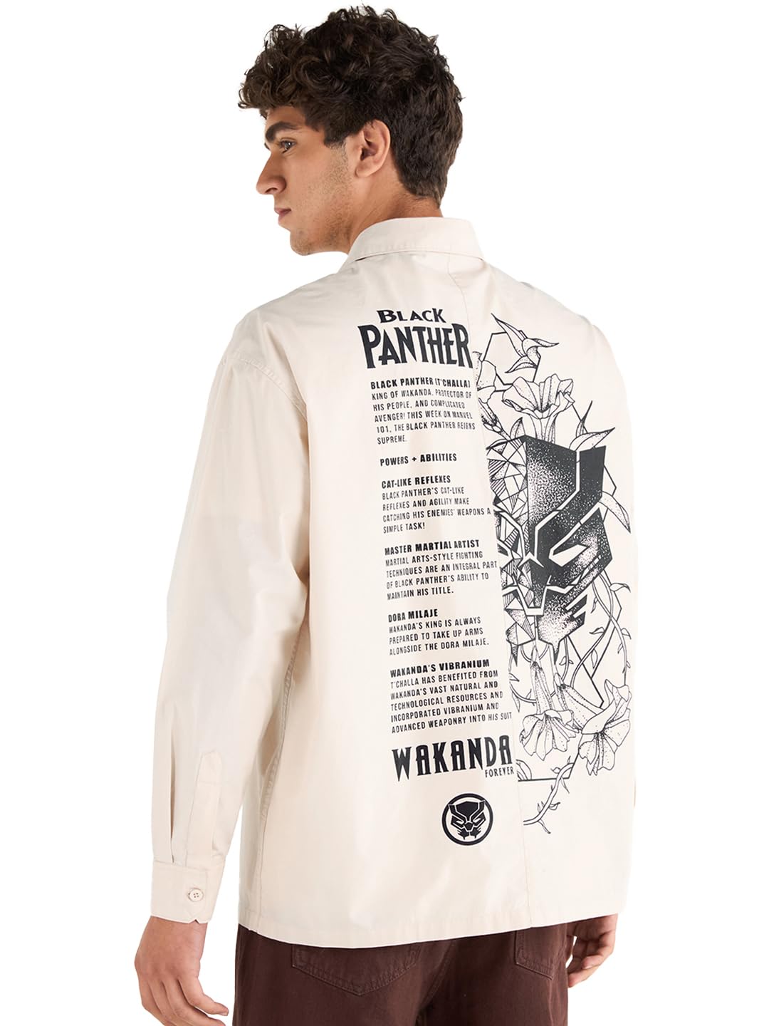 Bewakoof Men's Graphic Print Oversized Fit Shirt in multi