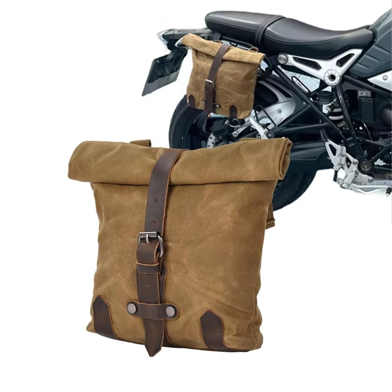 Moto Sac Sac À Dos Moto Étanche Sacoches Vintage En Toile Sacoches Latérales Sacoche Selle Rétro Grande Capacité Moto Sac Voyage