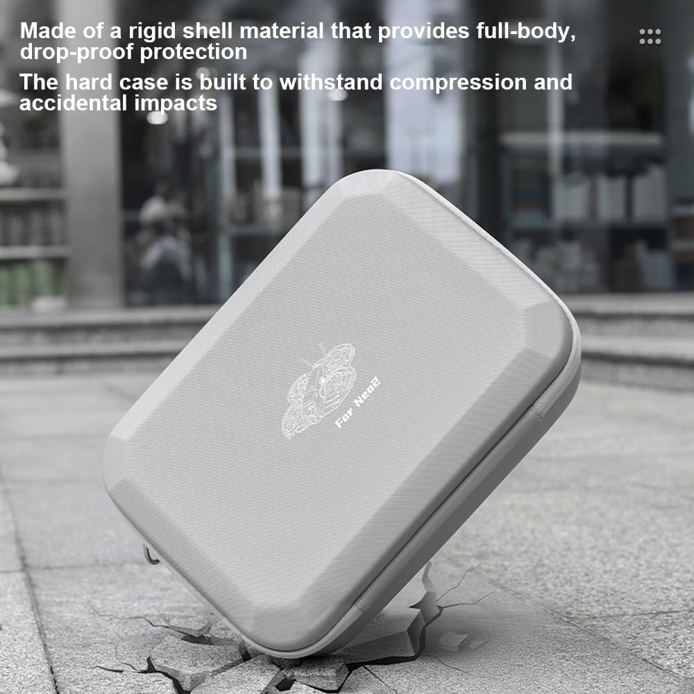 Custodia rigida per DJI Neo 2, custodia da viaggio di grande capacità, borsa portatile con tracolla per Neo2 Motion Fly More Combo, RC-N3, quattro batterie, hub di ricarica e accessori