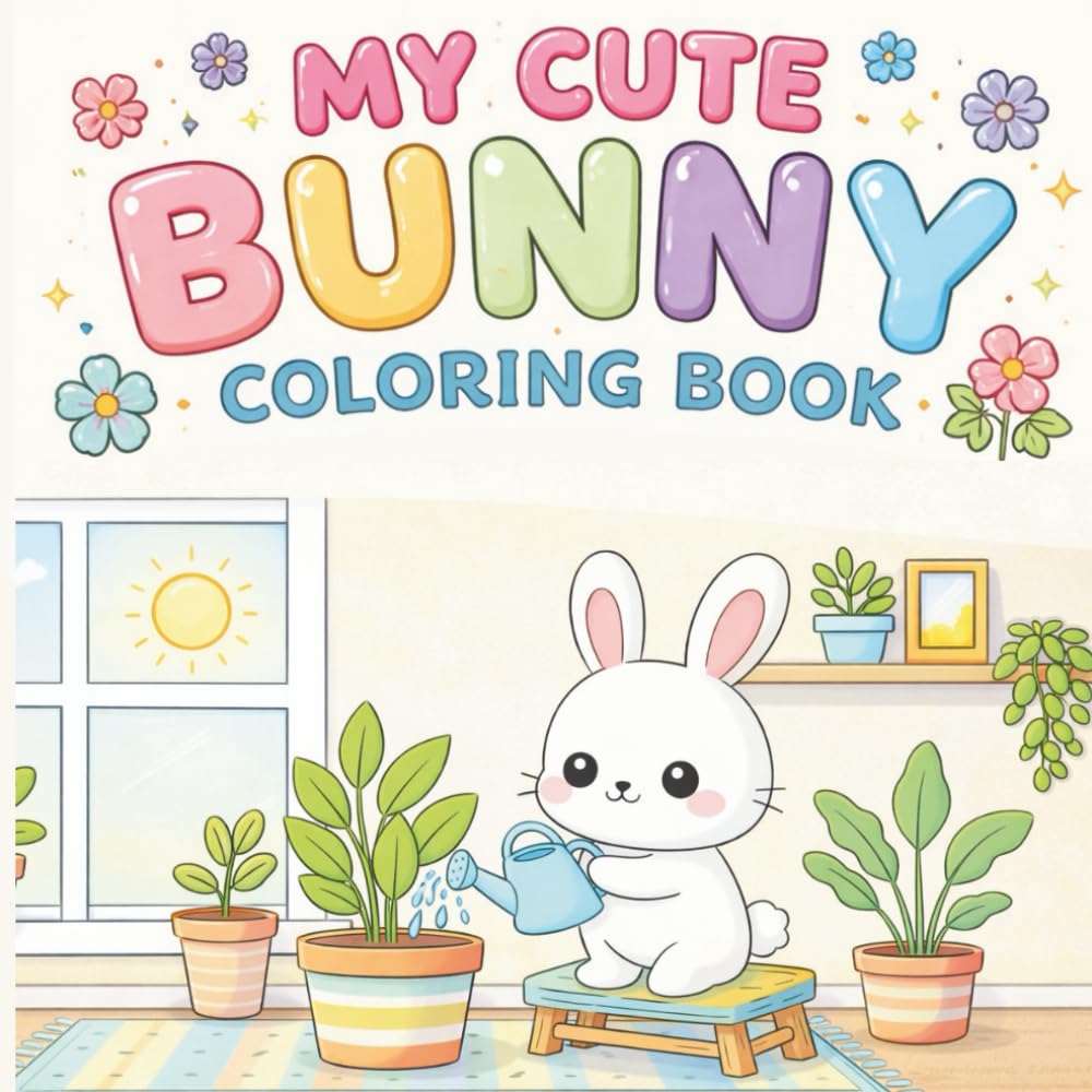 My Cute Bunny: A Coloring Book