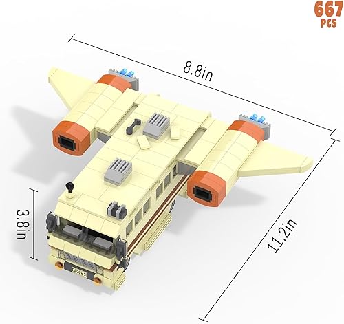 Miniatura 2 de Nubee Spaceballs Eagle 5 - Juego de construcción, modelo de coche de película espacial con cabina secreta Hyper-Jets, periscopio para habitación de