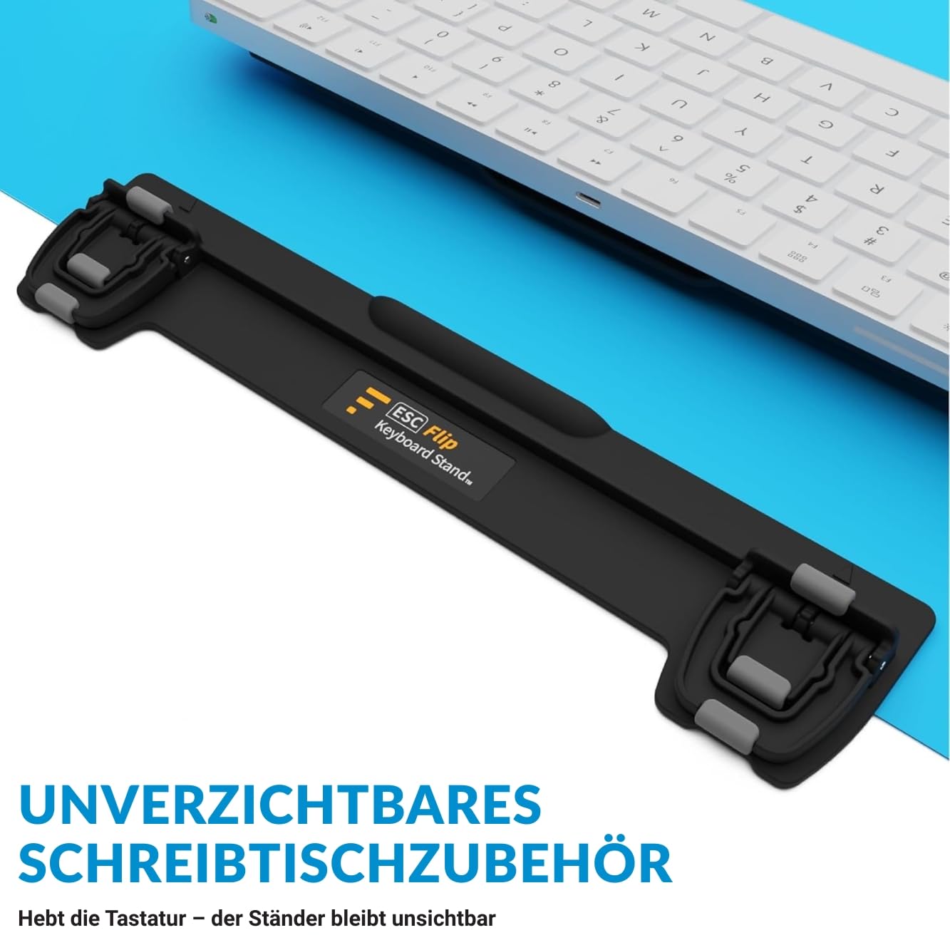 ESC FLIP Computertastaturständer, Tastatur Erhöhung Keyboard-Ständer, Ergonomische Tastaturerhöhung für Computerspiele w. 3 einstellbare Höhen (Tastatur Nicht im Lieferumfang enthalten)