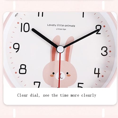 Miniatura 4 de Alarm Clock Bedroom Alarm Clock Bedside Analog Alarm Clock for Bedroom, Battery Operated, Round Clock with Backlight, Simply Design Table Clock