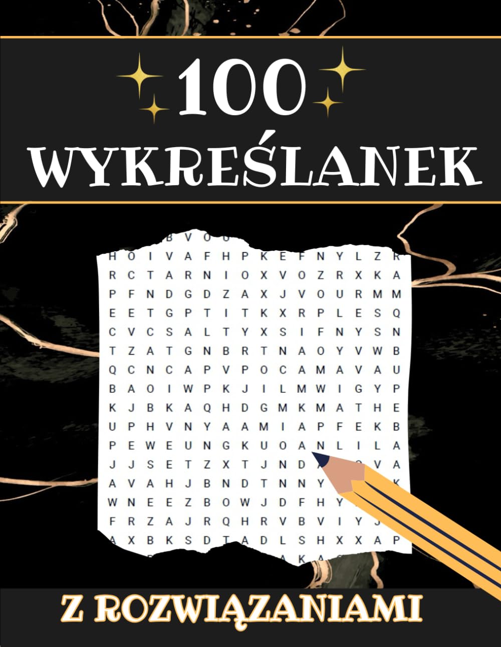 100 Wykreślanek z Rozwiązaniami: 1200 Słów Do Odnalezienia