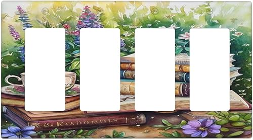 Miniatura 29 de Cubiertas Decorativas de Arte para Interruptores de Luz, Hojas de Otoño, Placa de Pared de Palanca Individual, Cubierta Decorativa de Interruptor,