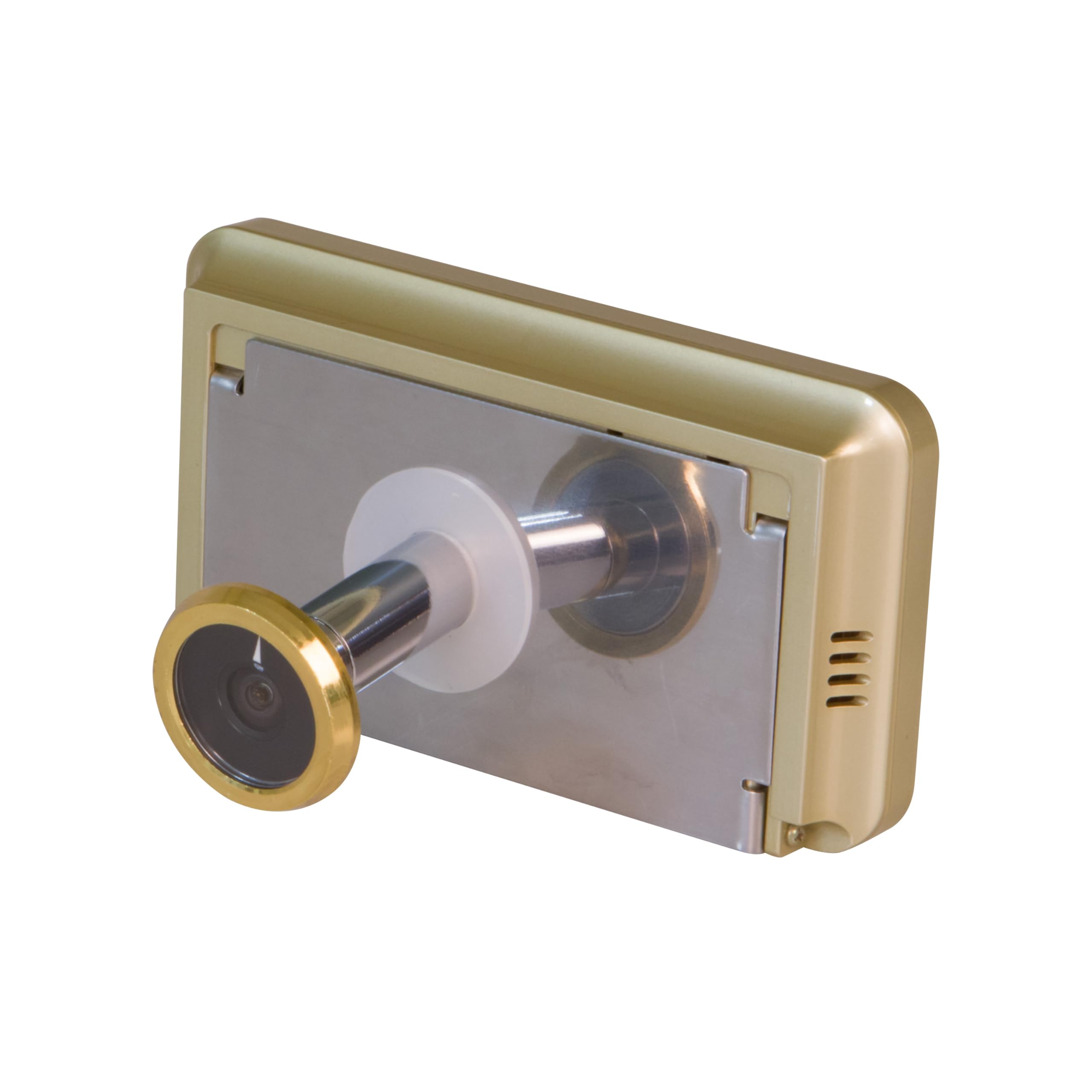 Amig - Judas Numérique avec Écran LCD 4" | Vision Grand Angle 160° | Capteur CMOS 2.0 MP | Facile à Installer | Longue Durée de Batterie | Judas 20mm, Or, Métall
