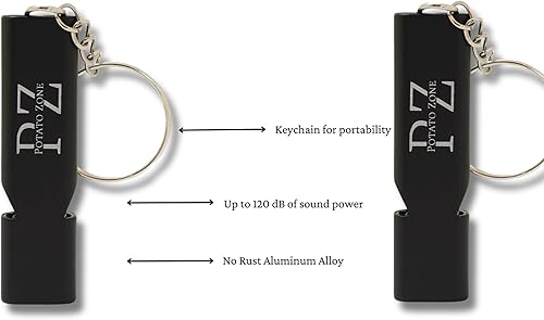 Miniatura 2 de Silbato de emergencia, llavero de supervivencia, silbato de emergencia, silbato de seguridad de 120 db para protección, camping, senderismo,