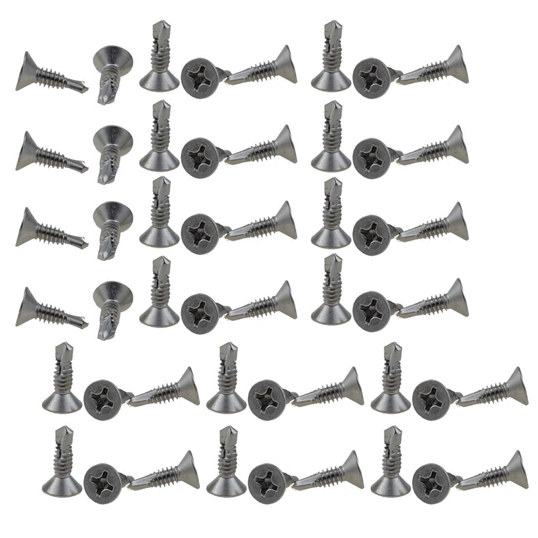 Vis à tôle cruciforme anti-grippage en acier inoxydable 410 M5.5
