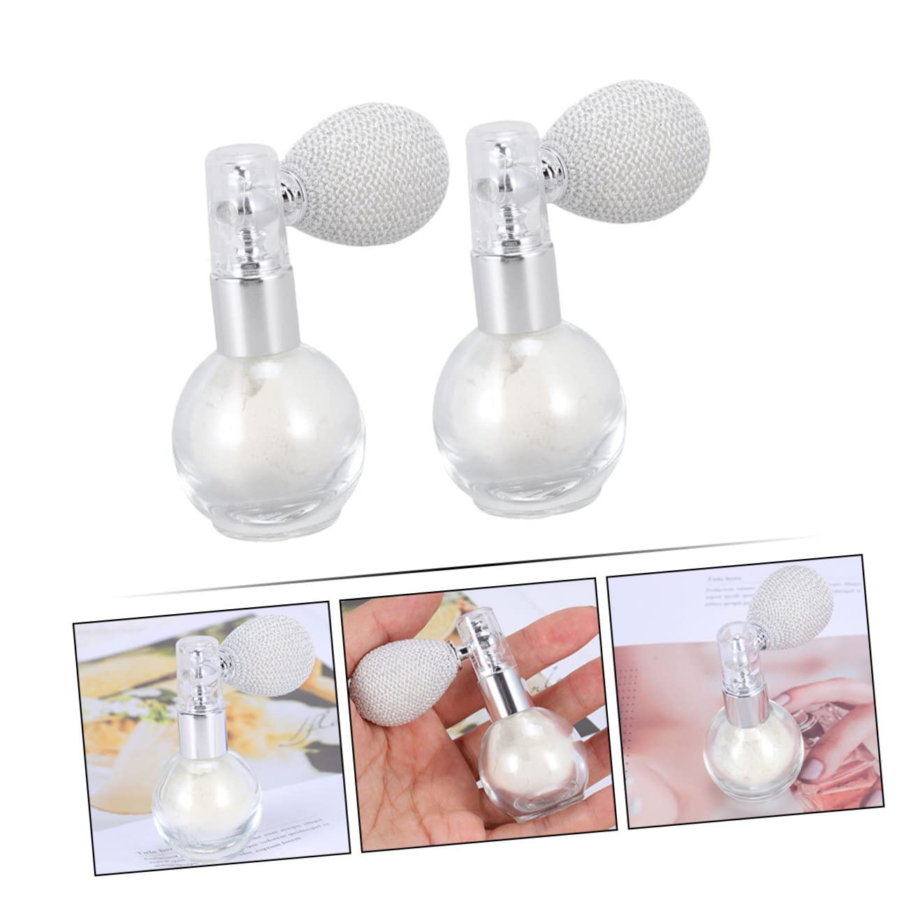 HAPINARY Highlighters Set 2pcs Body Highlighter Powder Spray Highlighter Makeup Highlighters Highlighter Supply Makeup Powder Spray Tool