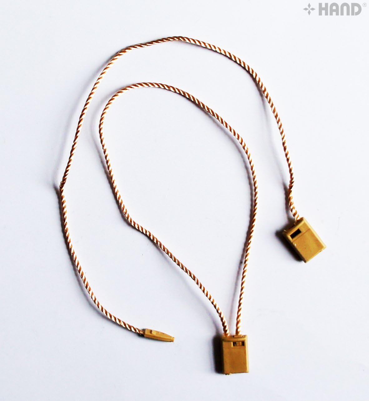 Well Made Tools Easy and Fast to Attach Hang Tag, Nylon String Snap Lock Caramel - 1000pcs